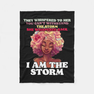 The Storm Strong Black Women Empower Women Black H Fleece Blanket