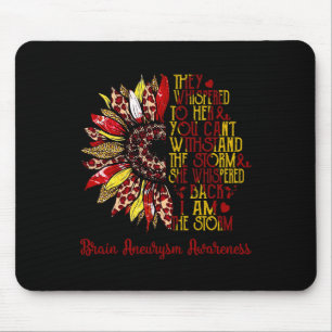 The Storm Sunflower Leopard Brain Aneurysm Warrior Mouse Pad