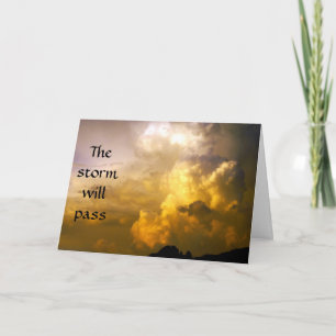 The Storm Will Pass Sympathy Card
