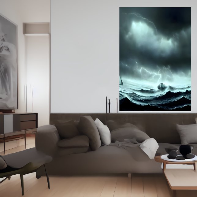 The stormy sea | AI Art Poster (Creator Uploaded)