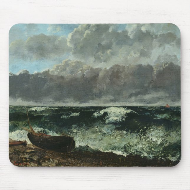 The Stormy Sea or, The Wave, 1870 Mouse Pad (Front)