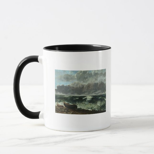 The Stormy Sea or, The Wave, 1870 Mug (Left)