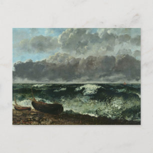 The Stormy Sea or, The Wave, 1870 Postcard