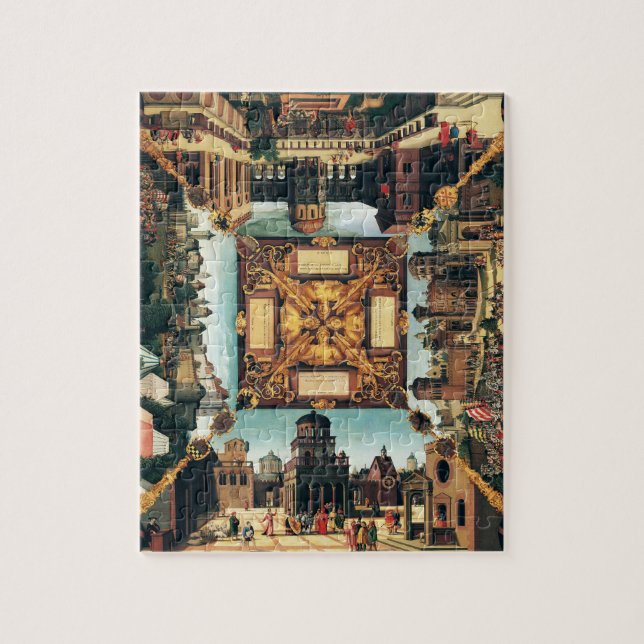 The Story of David, painted tabletop, 1534 (oil on Jigsaw Puzzle (Vertical)