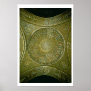 The Story of Joseph, mosaic from the 3rd Cupola in Poster