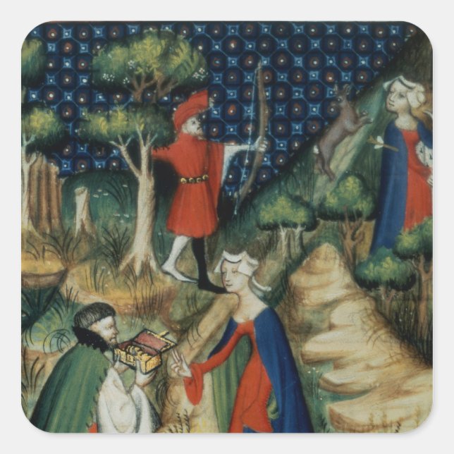 The Story of Procris, from `De Claris Square Sticker (Front)
