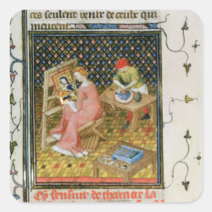 The Story of Thamyris, from `De Claris Square Sticker