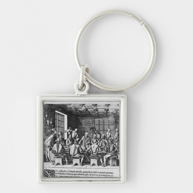 The Story of the Egg of Christopher Columbus Key Ring (Front)
