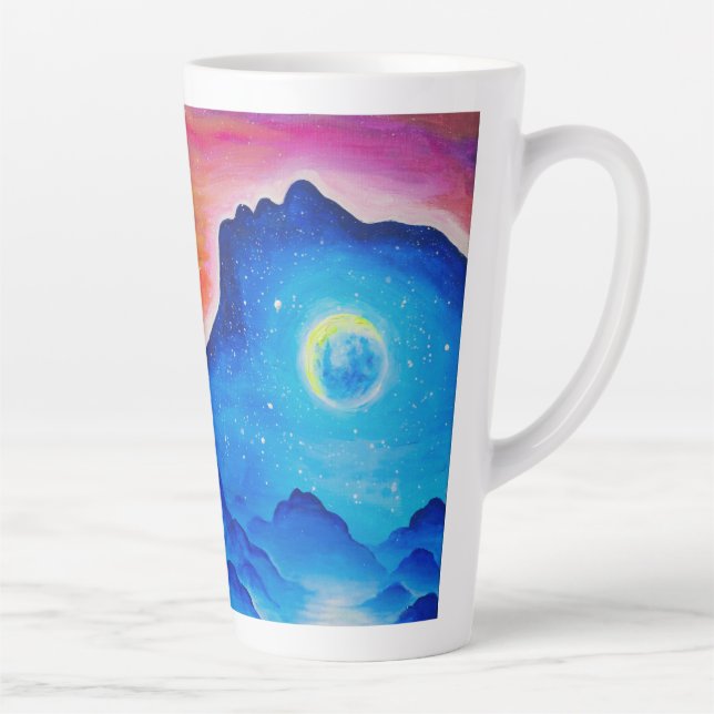 The story of the sun and moon latte mug (Right)