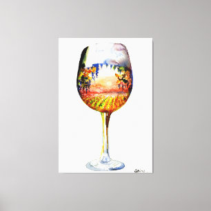 The story of wine canvas print