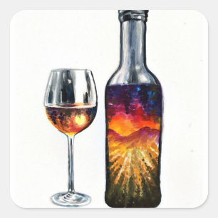 The story of wine wine label