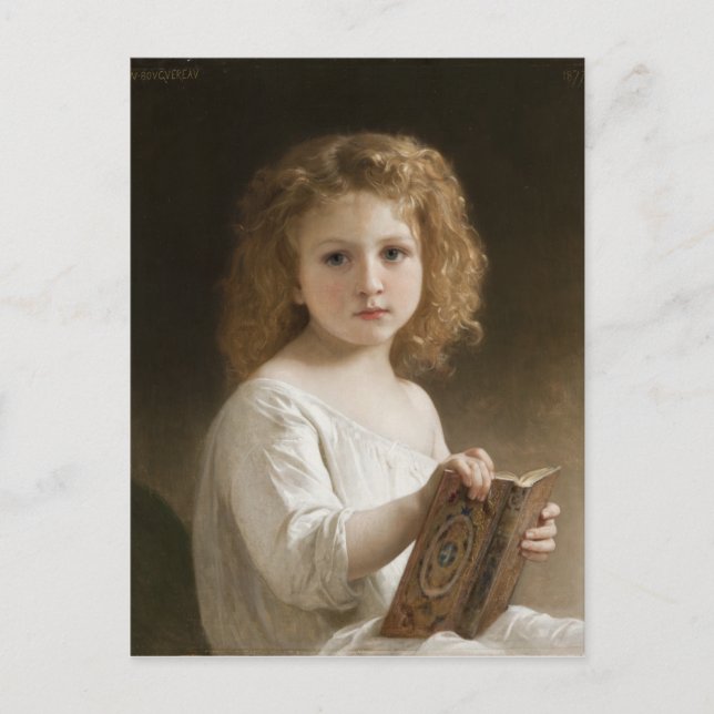 The Storybook - William Bouguereau Postcard (Front)