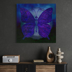 The Storyteller of Nocturnal Spirits Canvas  Print