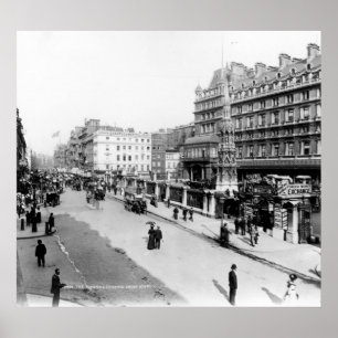The Strand and Charing Cross Station, London Poster