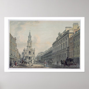 The Strand with Somerset House and St. Mary le Str Poster