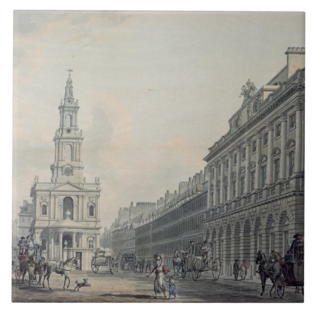 The Strand with Somerset House and St. Mary le Str Tile (Front)