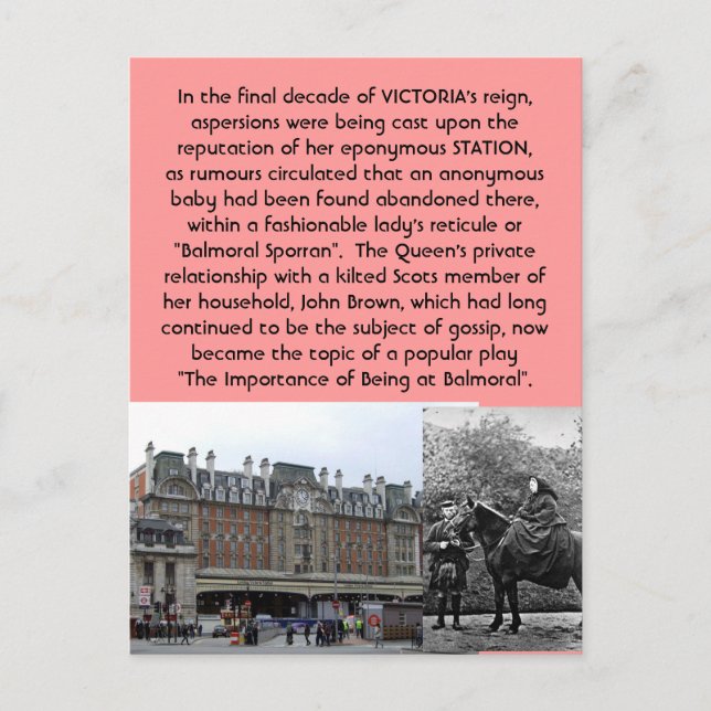 The Strange Case of the Balmoral Sporran Scandal Postcard (Front)