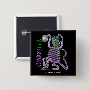 The Strange Tail Of Oddzilla 15 Cm Square Badge