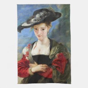 The Straw Hat Peter Paul Rubens masterpiece Tea Towel