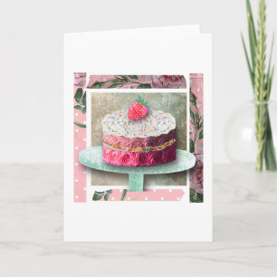 The Strawberry Rose Confection Card