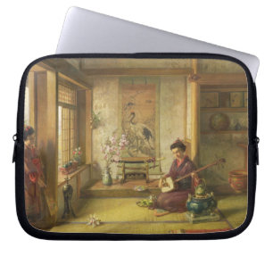 The Stray Shuttlecock (oil on canvas) Laptop Sleeve