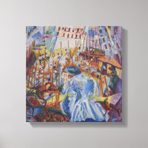 The Street Enters the House - Umberto Boccioni Canvas Print