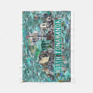 The Streets of North Tonawanda NY Fleece Blanket