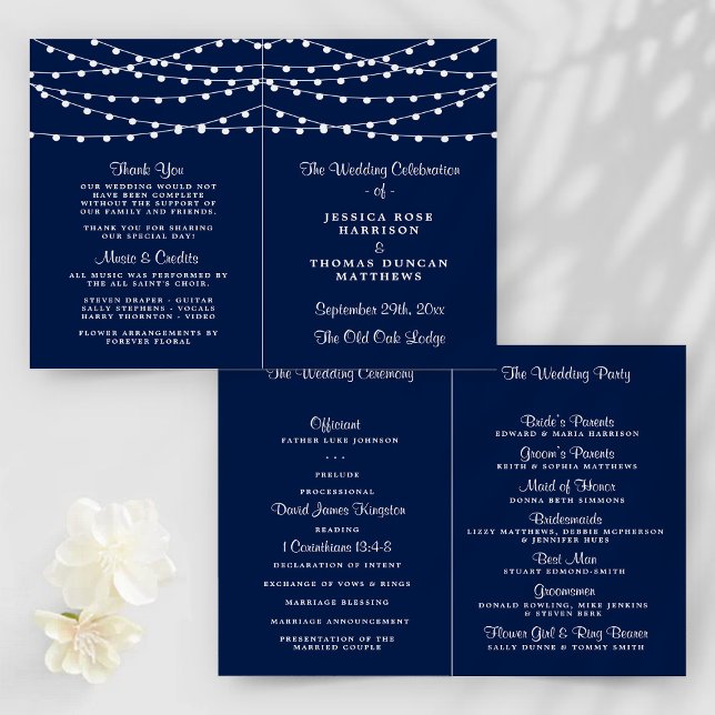 The String Lights On Navy Blue Wedding Collection (Creator Uploaded)
