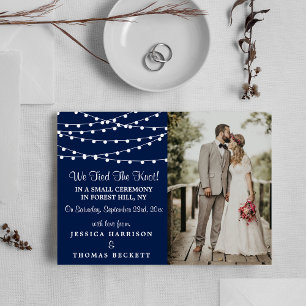 The String Lights On Navy Blue Wedding Collection Announcement