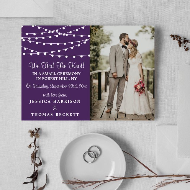 The String Lights On Purple Wedding Collection Announcement (Creator Uploaded)