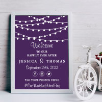 The String Lights On Purple Wedding Collection