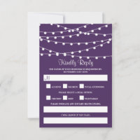 The String Lights On Purple Wedding Collection