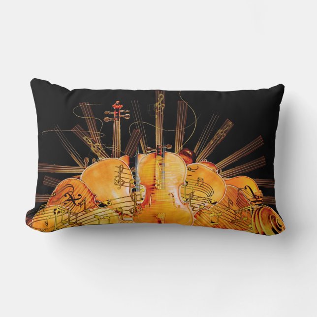 THE STRINGS OF SUNSHINE LUMBAR CUSHION (Front)