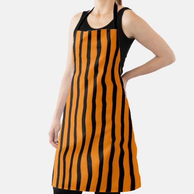 The Stripes of Halloween Apron (Insitu)