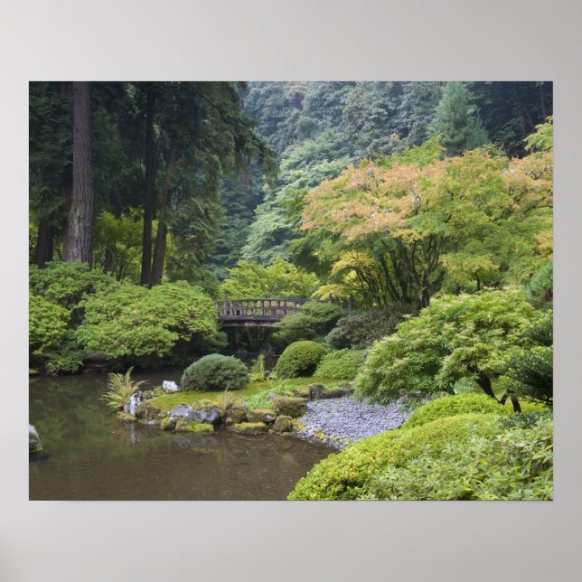 The Strolling Pond with Moon Bridge Poster (Front)