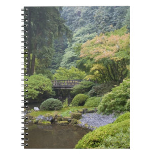 The Strolling Pond with Moon Bridge Spiral Notebook