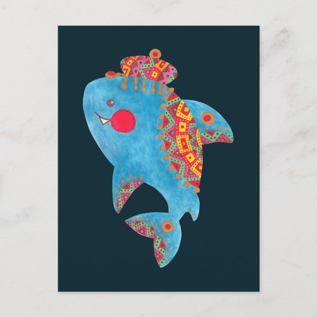 The Strong Shark Postcard (Front)