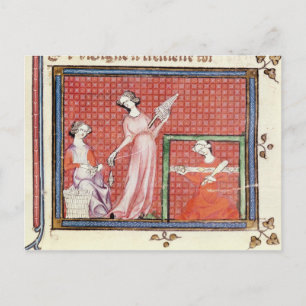 The Strong Woman of the Scriptures Spinning Postcard