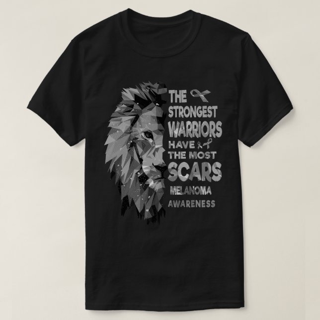The Strongest Melanoma Warriors Have The Most Scar T-Shirt (Design Front)