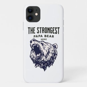 the strongest papa bear here Case-Mate iPhone case