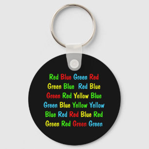 The Stroop Test Key Ring
