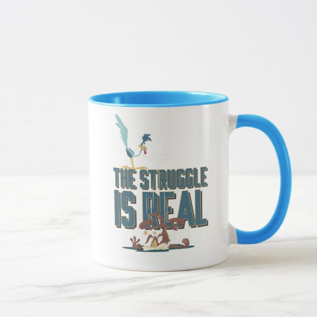 The Struggle Is Real ROAD RUNNER™ & Wile E. Coyote Mug (Right)