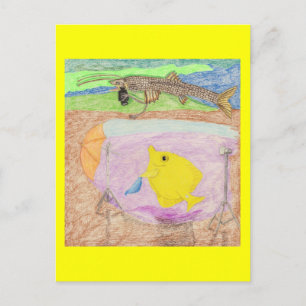 The Stuck Up Model Postcard