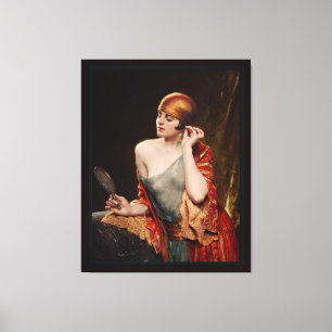 The Studio Mirror  by Albert Henry Collings Canvas Print