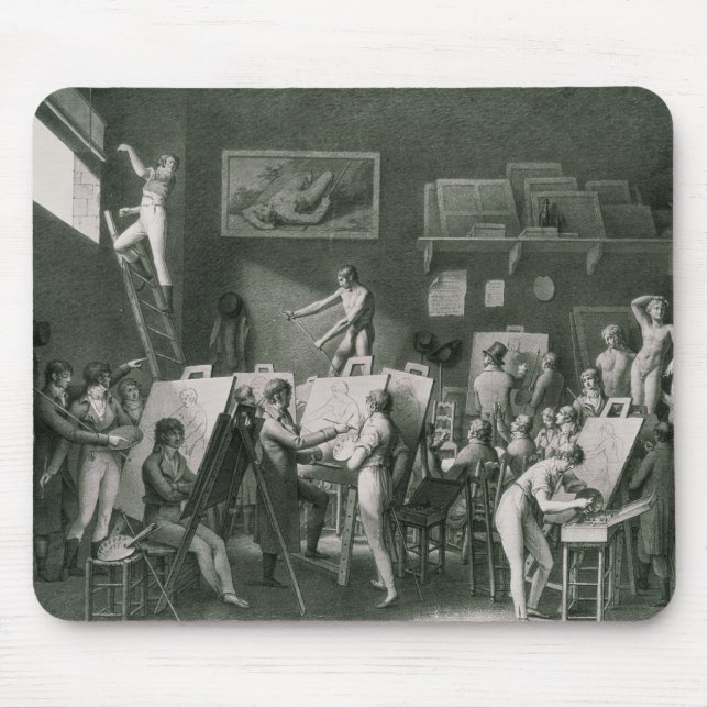 The Studio of Jacques Louis David Mouse Pad (Front)