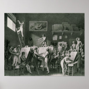 The Studio of Jacques Louis David Poster