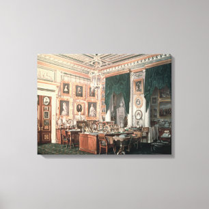 The Study of Alexander III  at Gatchina Palace Canvas Print