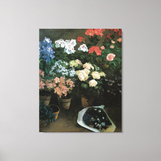 The Study of Flowers Canvas Print