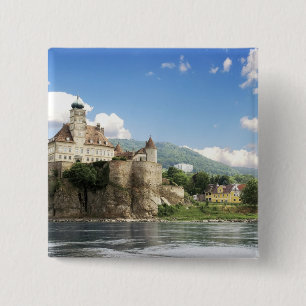 The stunning Schonbuhel Castle sits above the 15 Cm Square Badge