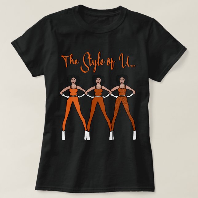 The Style of U ( Burnt Orange) T-Shirt (Design Front)